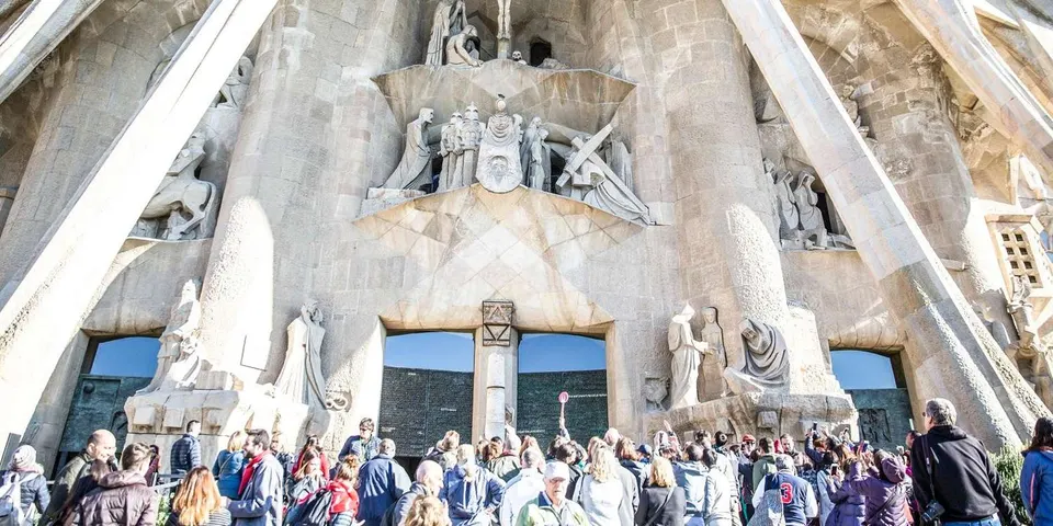 Sagrada Familia tower access panoramic views over Barcelona rooftops